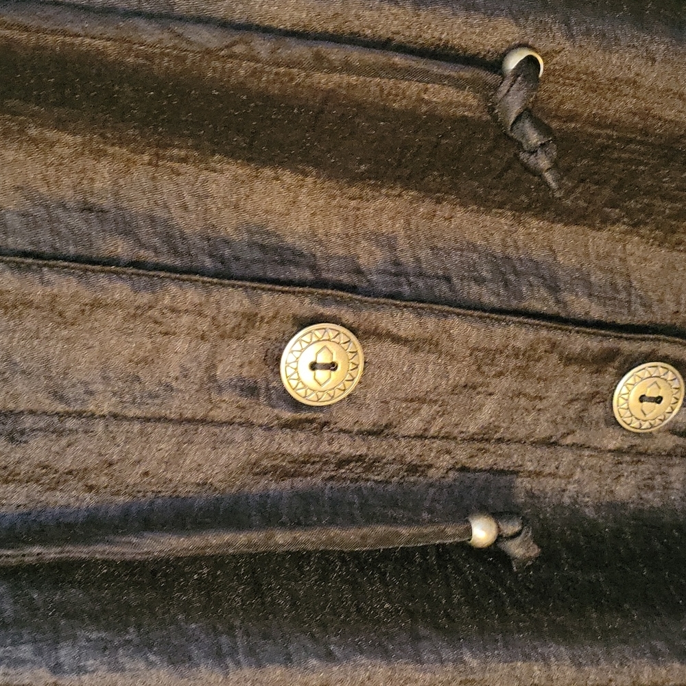 Ruby Rd Black Jacket 18W Silver Button Up - Picture 5 of 9